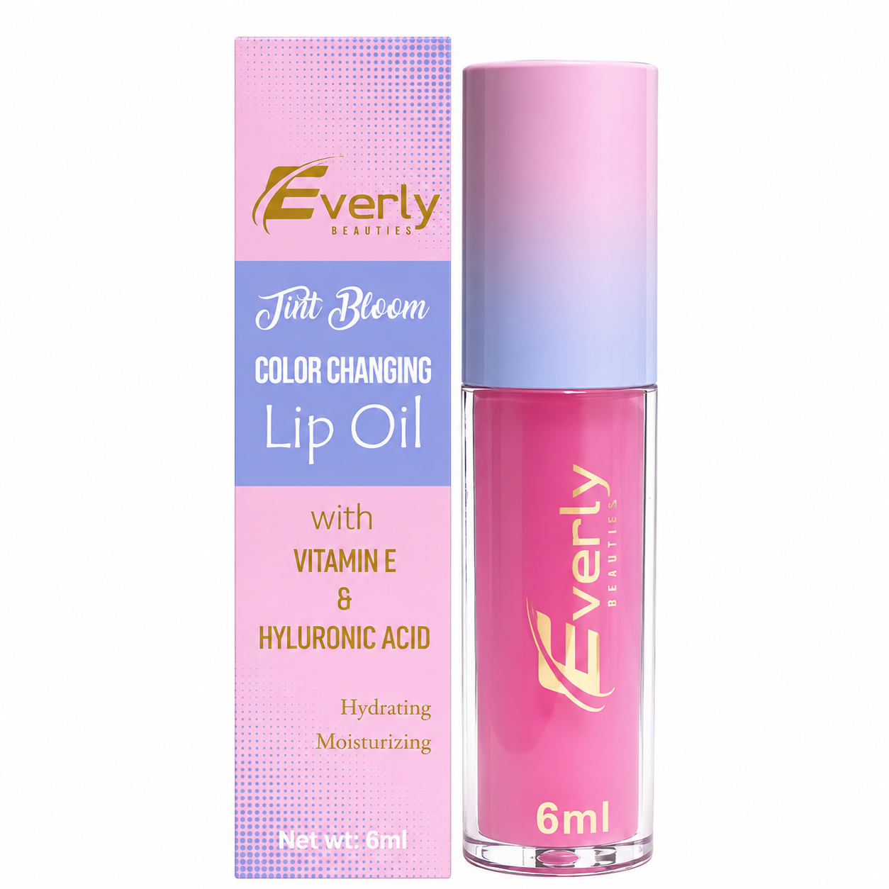 Everly Beauties Tint Bloom Colour Changing Lip Oil