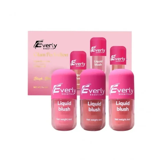 Everly Beauties Glam Perfection Blush Trio 3-in-1 Set