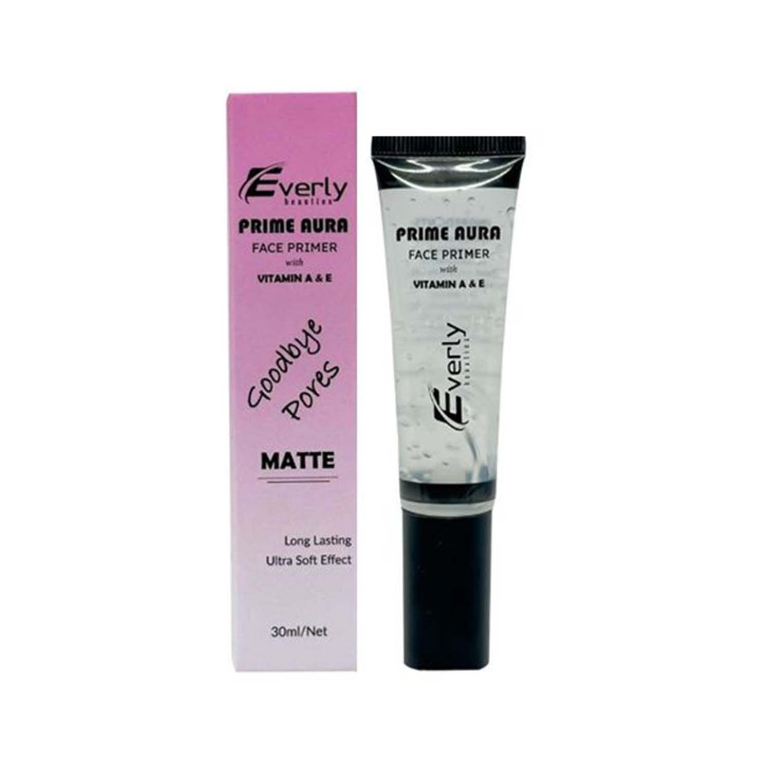 Everly Prime Aura Goodbye Pores Matte Long Lasting Face Primer