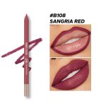 Beauty Glazed Waterproof & Long Lasting Lip Liner –Sangria Red- 108