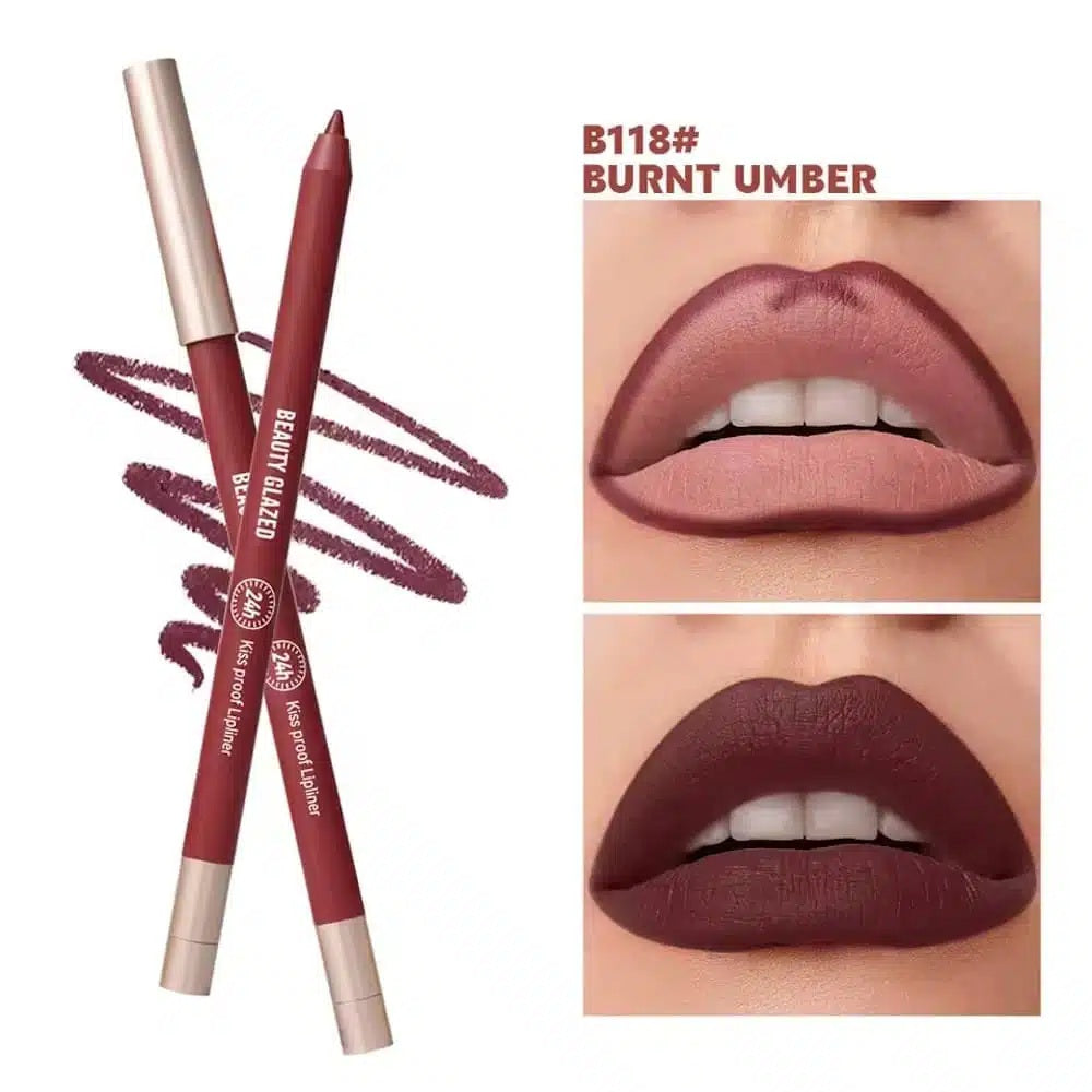 118_1024x1024 Beauty Glazed Waterproof & Long Lasting Lip Liner – Burnt Umber-118 - Image 1