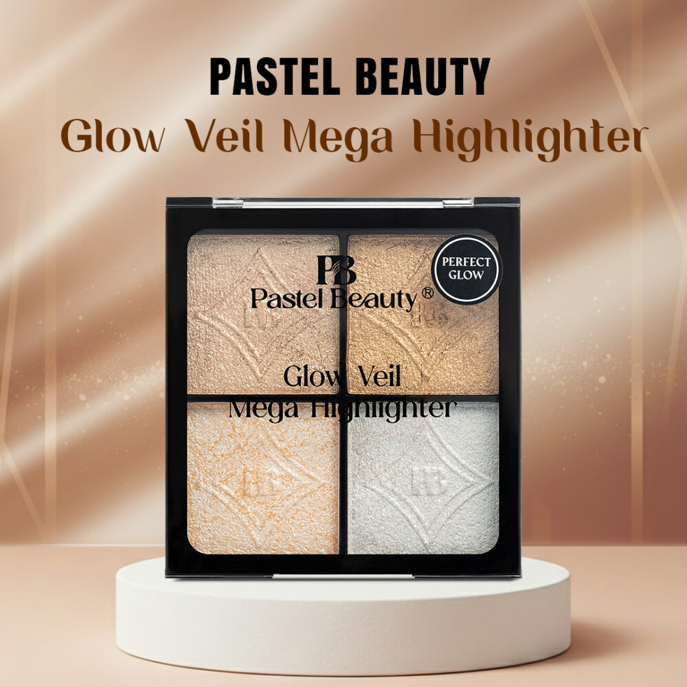 177238232369a468730d90c Pastel Beauty Glow Veil Mega Highlighter Palette - Perfect Glow - Image 1
