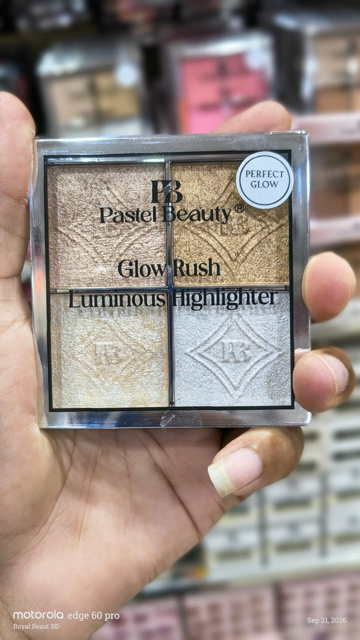 IMG-20260921-WA0060 Pastel Beauty Glow Rush Luminous Highlighter Palette - Image 1