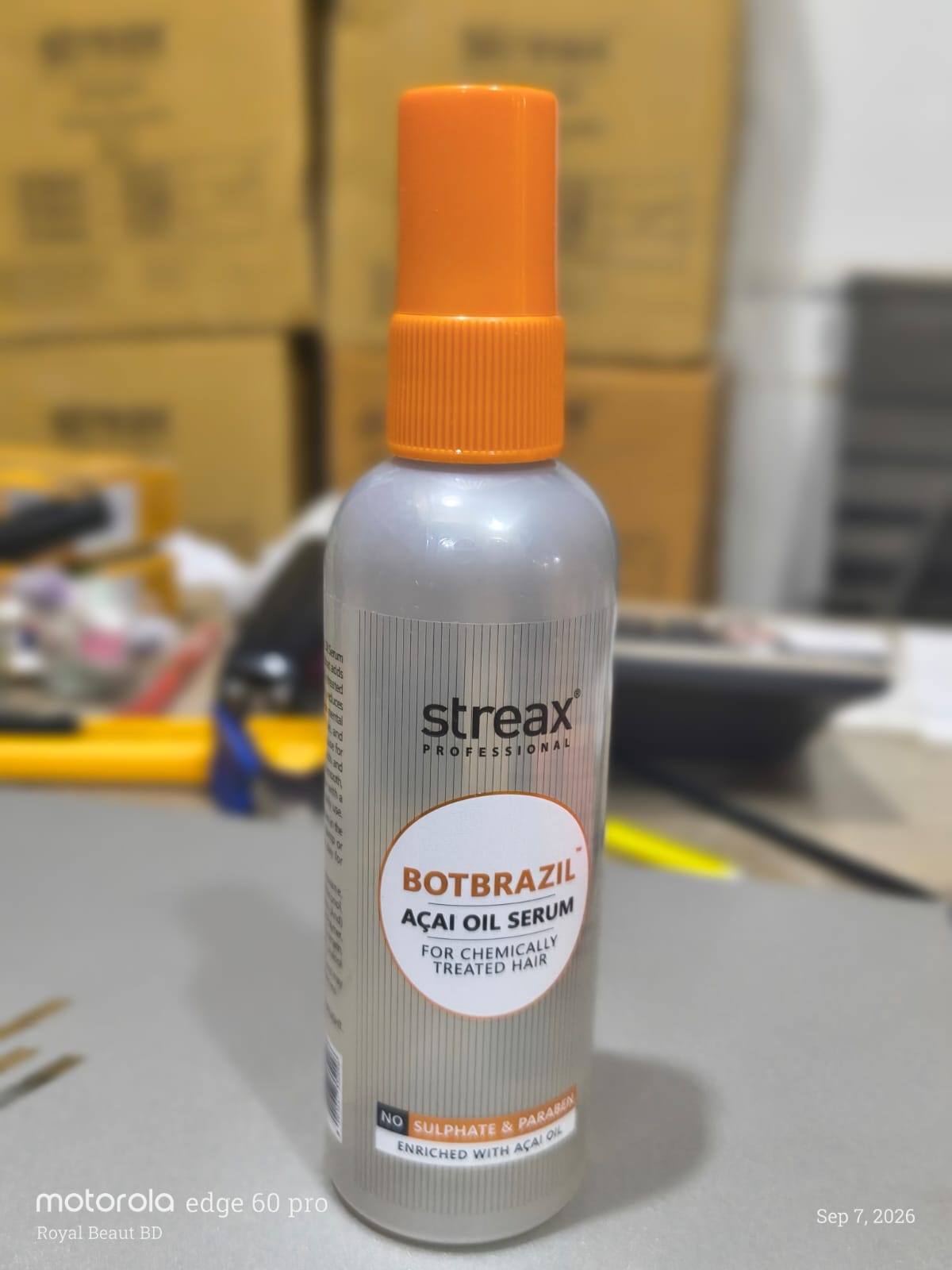 IMG-20260922-WA0028 Streax Professional BotBrazil Açaí Oil Serum for Chemically Treated Hair (100ml - Image 1