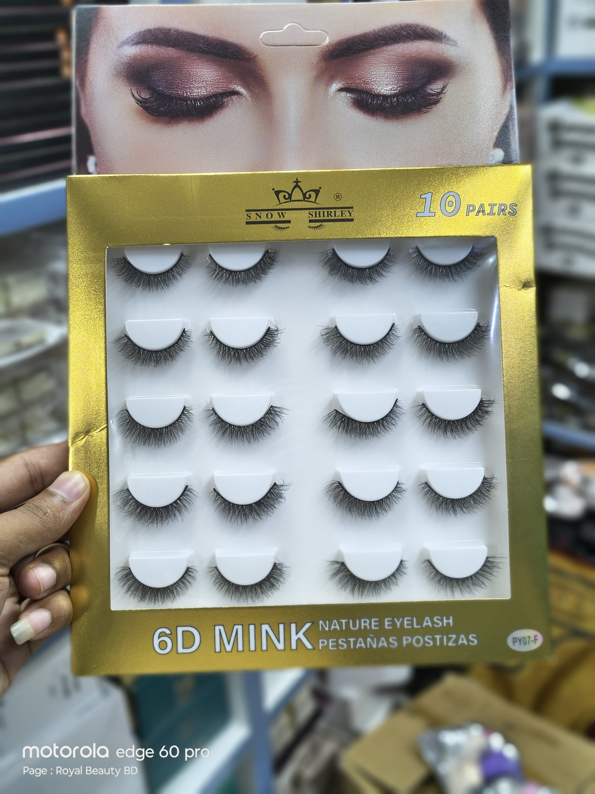 IMG_20260818_183445824_HDR_PORTRAIT Snow Shirley 6D Mink Nature Eyelash (10 Pairs Box) py 07 F - Image 1