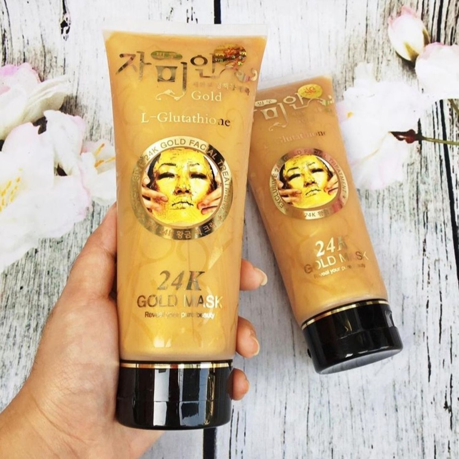 da8ba5a81a5c6768fb6ccf10259b40d9 24K Gold Mask L-Glutathione Facial Treatment Cream - Image 1