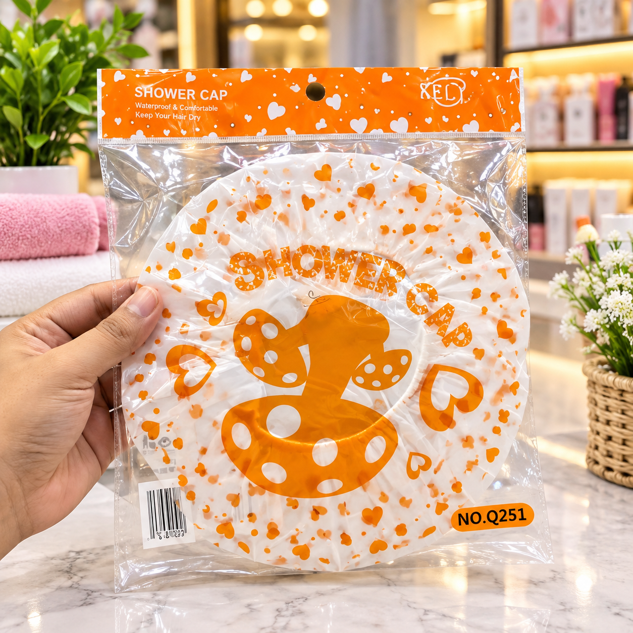 file_00000000b29882108115e9c7d7bbf79a Reusable Waterproof Printed Plastic Shower Cap (Model NO. Q251) - Image 1
